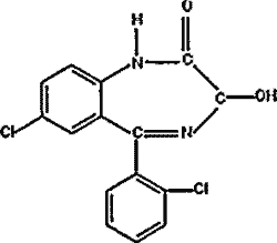 химическая формула лоразепама